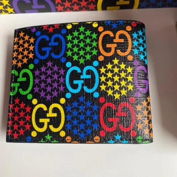 Gucci new Psychedelic GG Supreme Bi-Fold Wallet - Picture 2 of 14